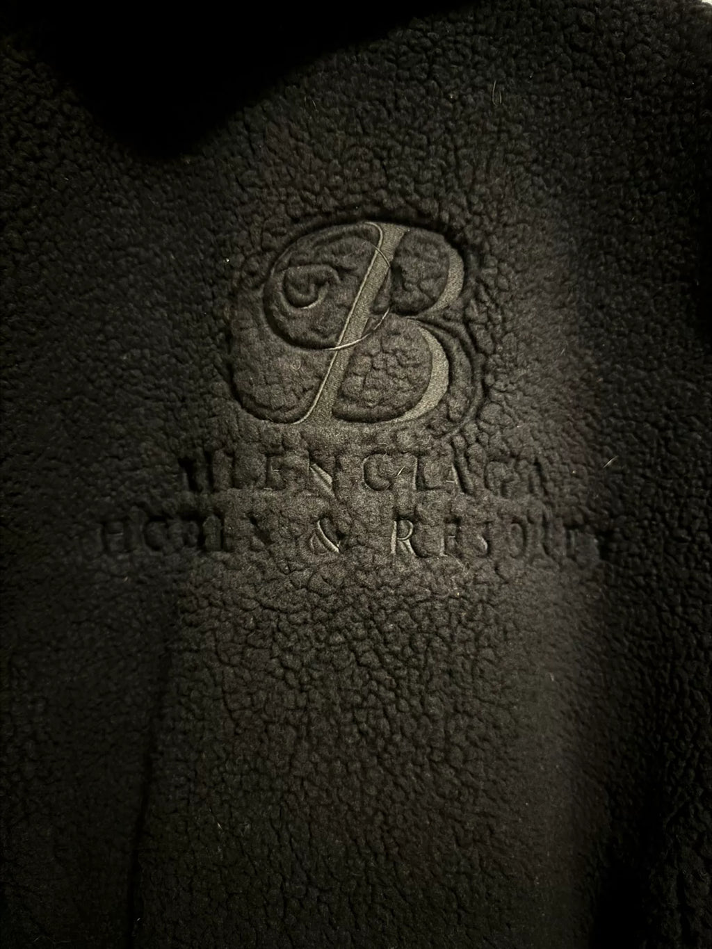 Balenciaga Faux Shearling Runway Robe Coat