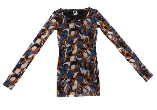 Jean Paul Gaultier Vintage Dark Floral Mesh Top