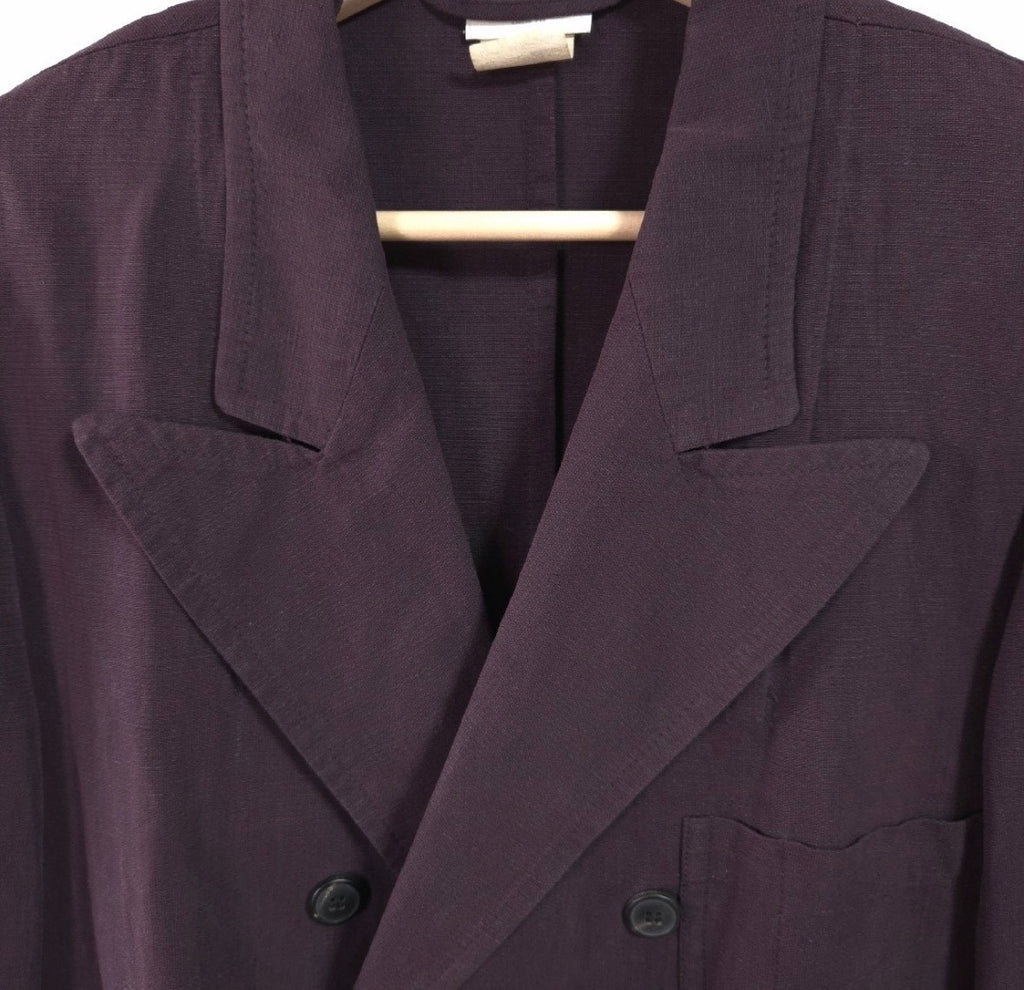 Dries Van Noten Linen Blend Double-Breasted Jacket