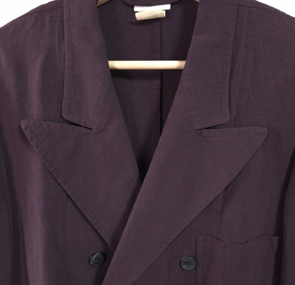 Dries Van Noten Linen Blend Double-Breasted Jacket