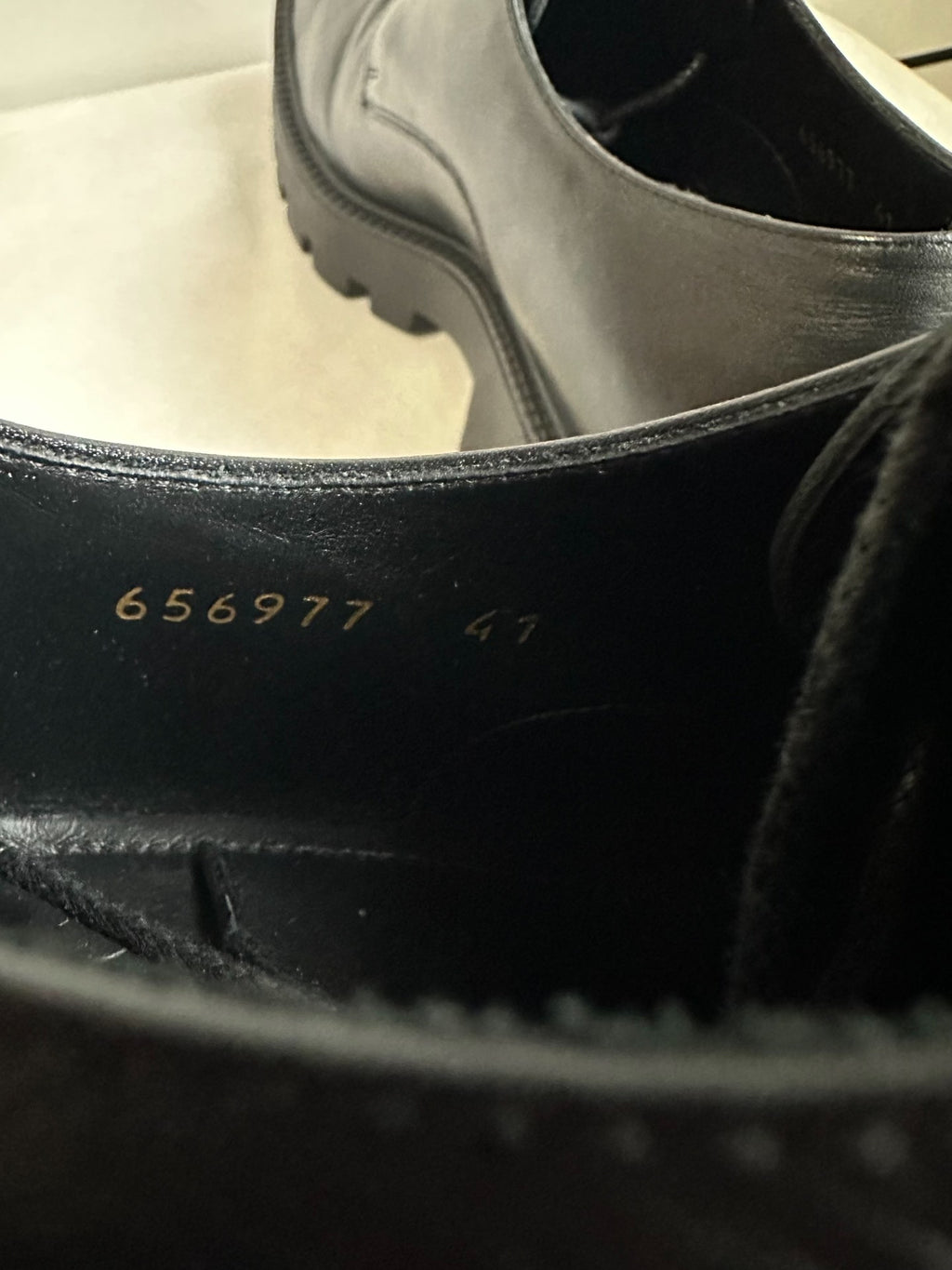 Balenciaga Black Platform Derby Shoes