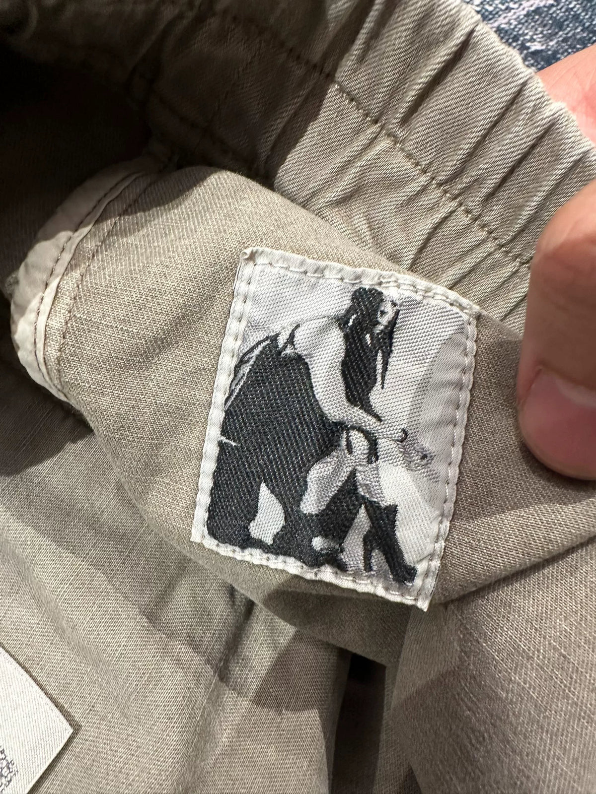 Rick Owens waxed double-ring shorts