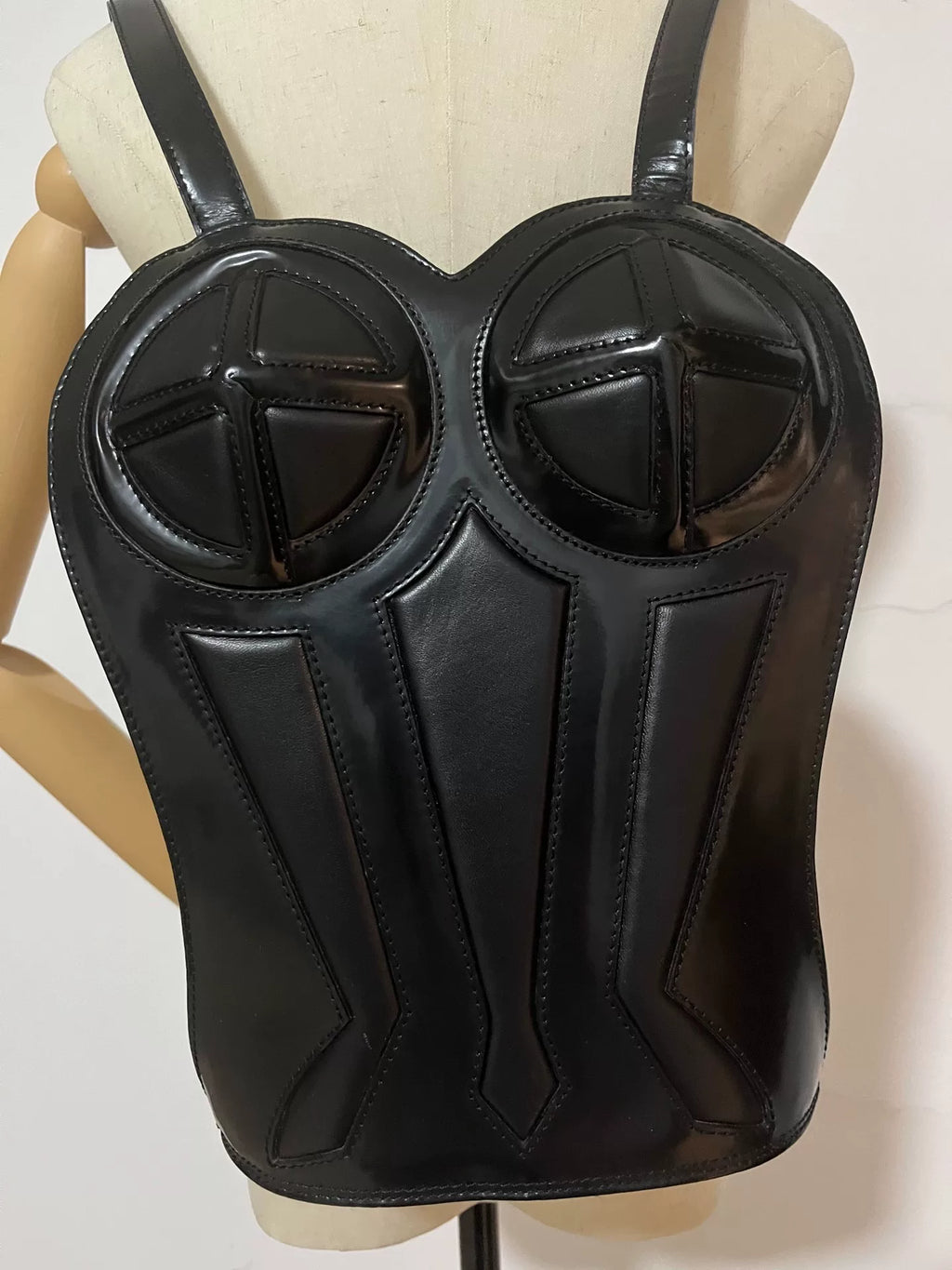 Jean Paul Gaultier Corset Shoulder Bag Black