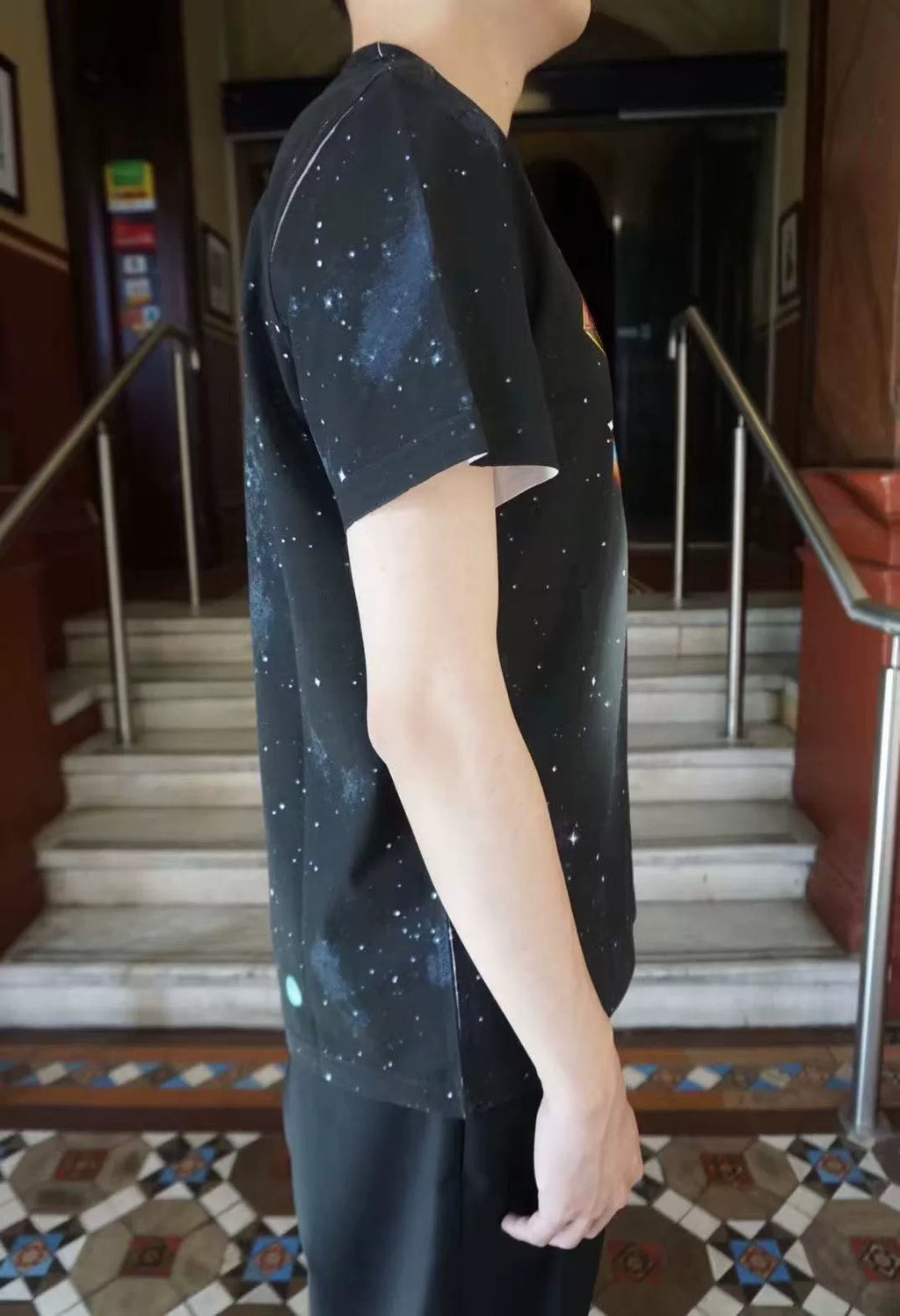 Maison Margiela SS19 Spaceship Space Print Cotton Tee