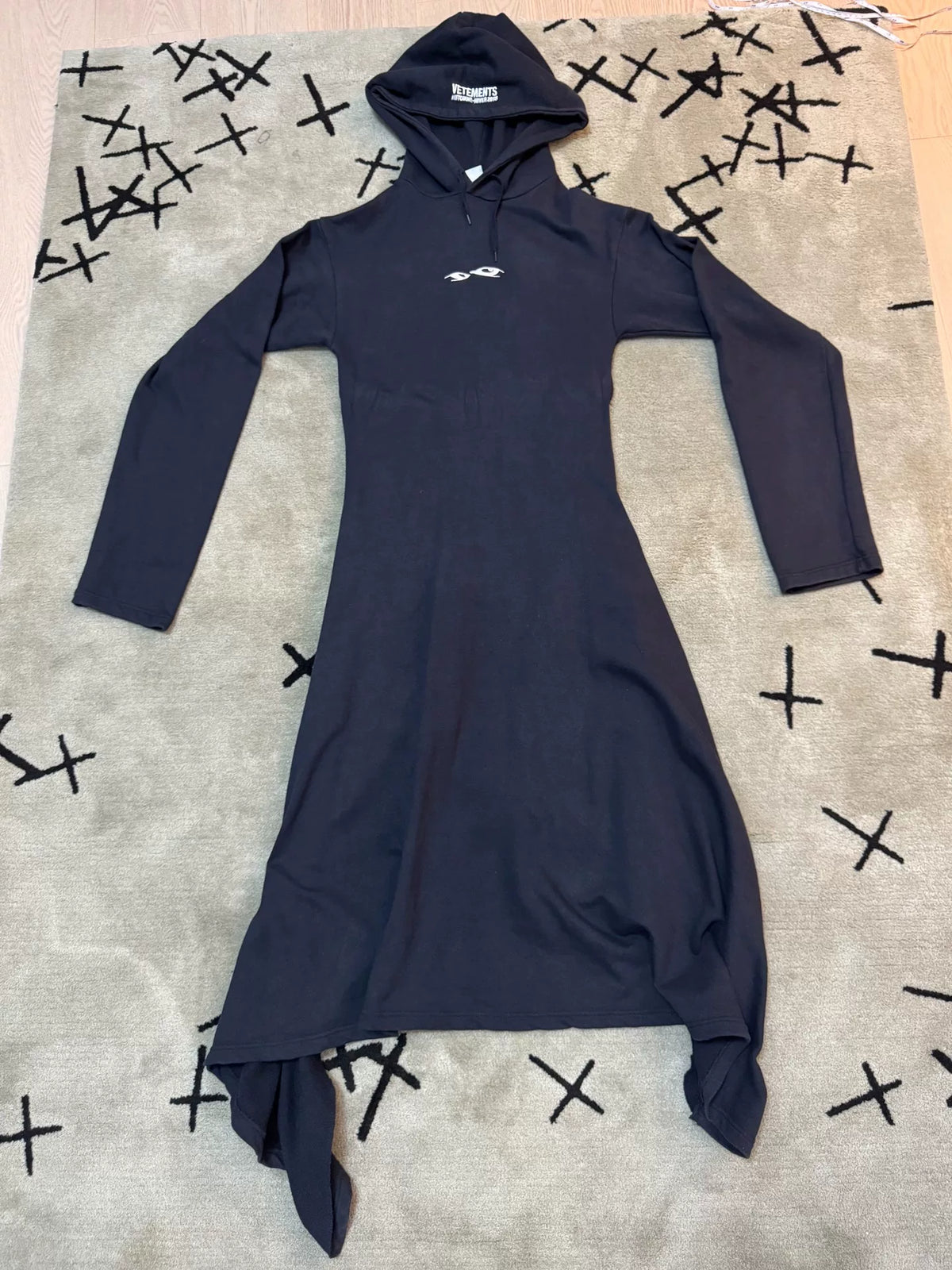 Vetements AW18 Patchwork Hooded Sweater
