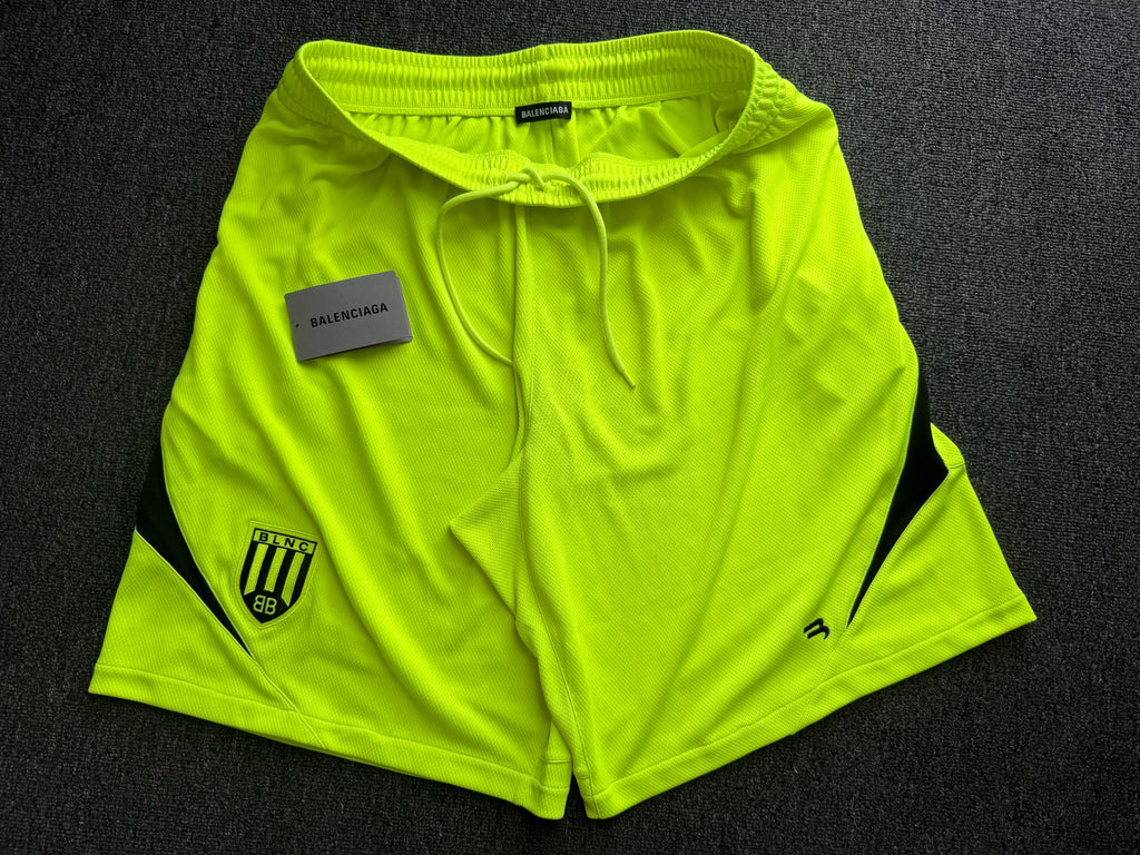Balenciaga Soccer Shorts Yellow