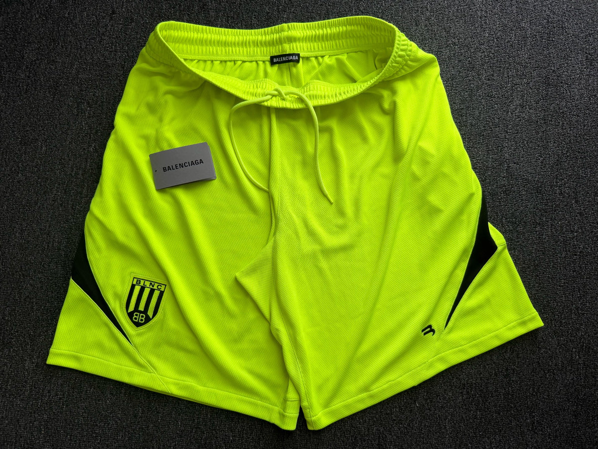 Balenciaga Soccer Shorts Yellow