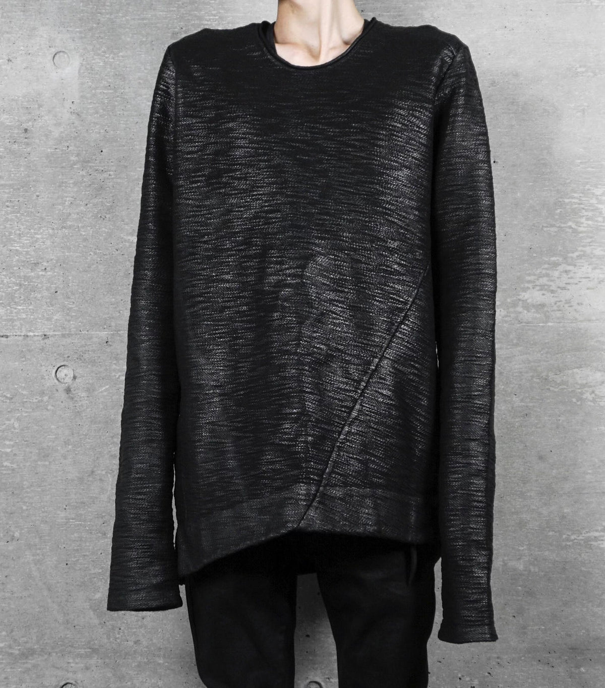 Julius SS18 Long Sleeve Cotton Waxed T-Shirt