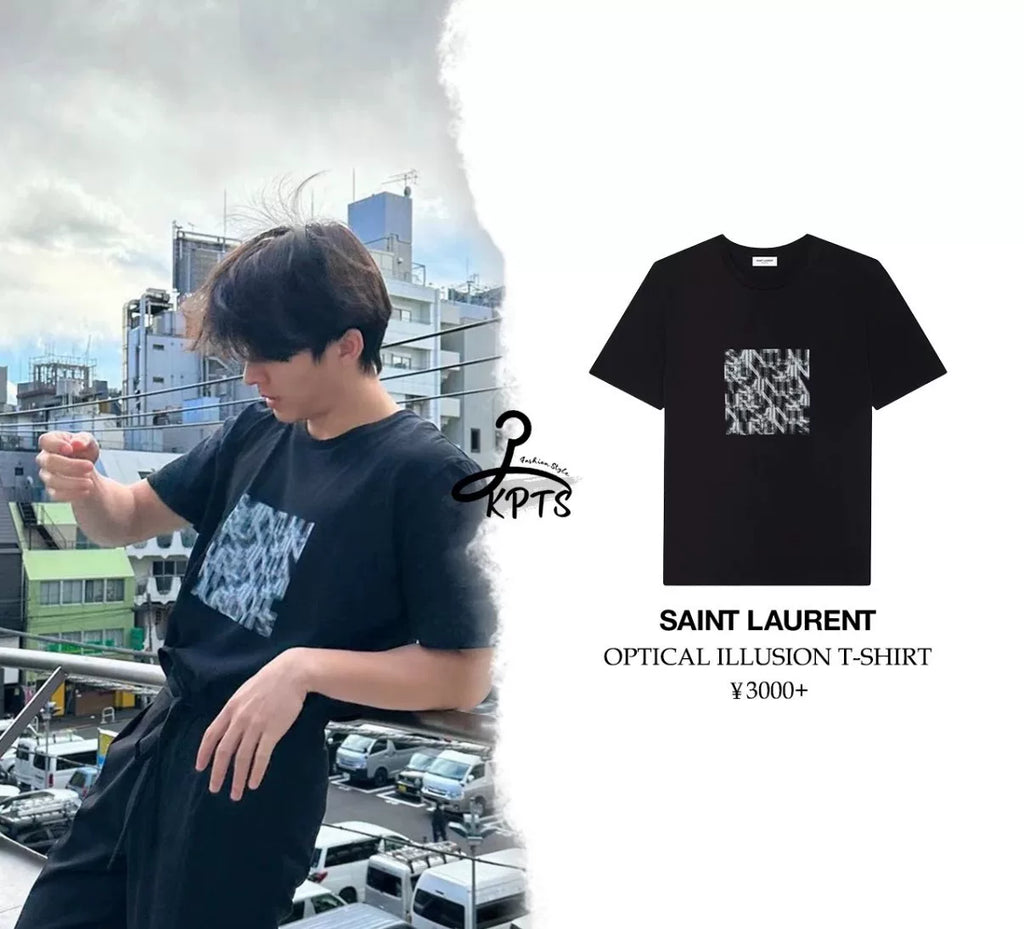 Saint Laurent Slp21fw Logo Short Sleeve T-Shirt