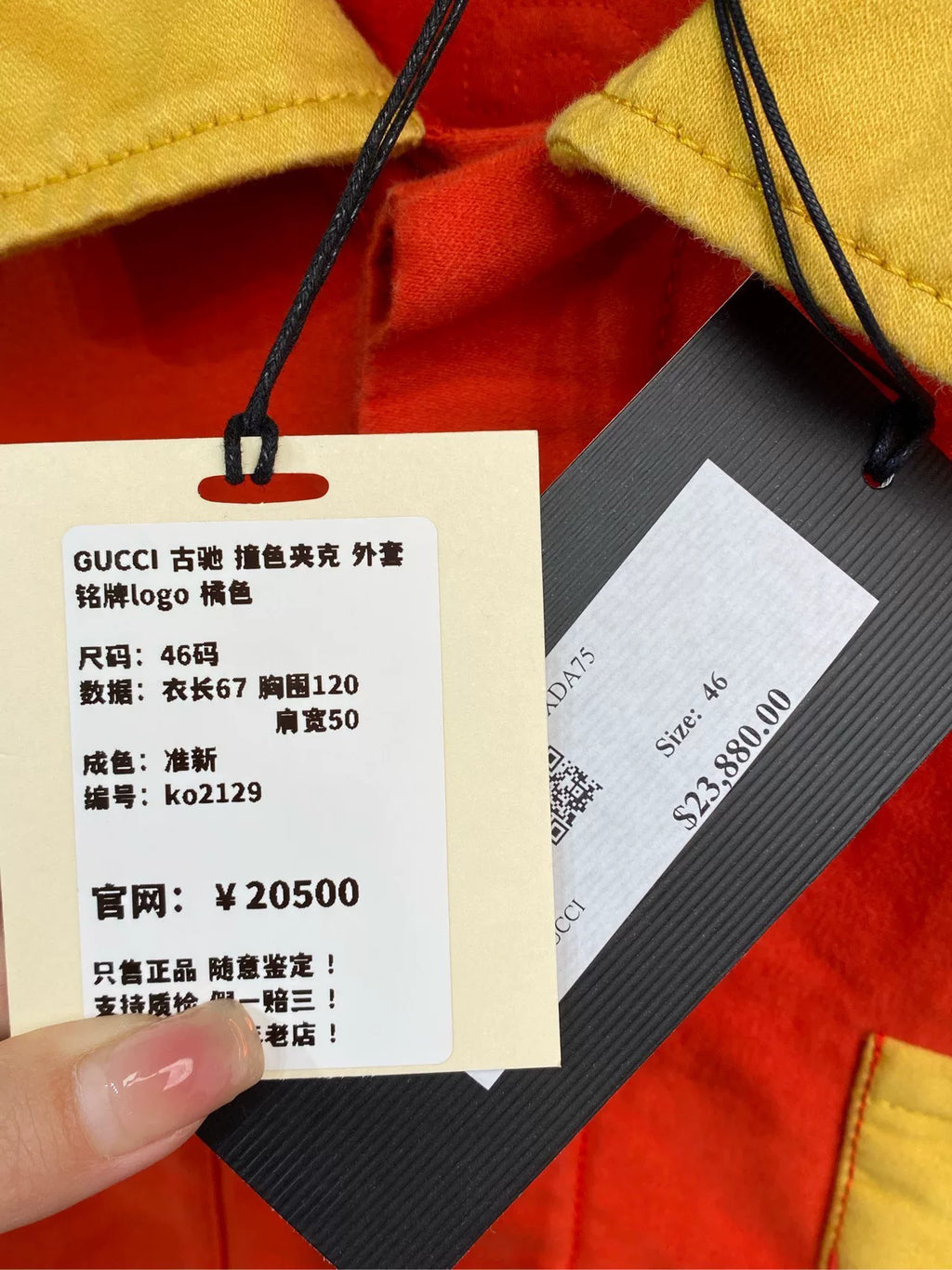 Gucci Color-Blocked Logo Jacket