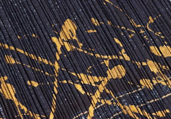 Issey Miyake Vintage Patterned Denim Pleated Pants