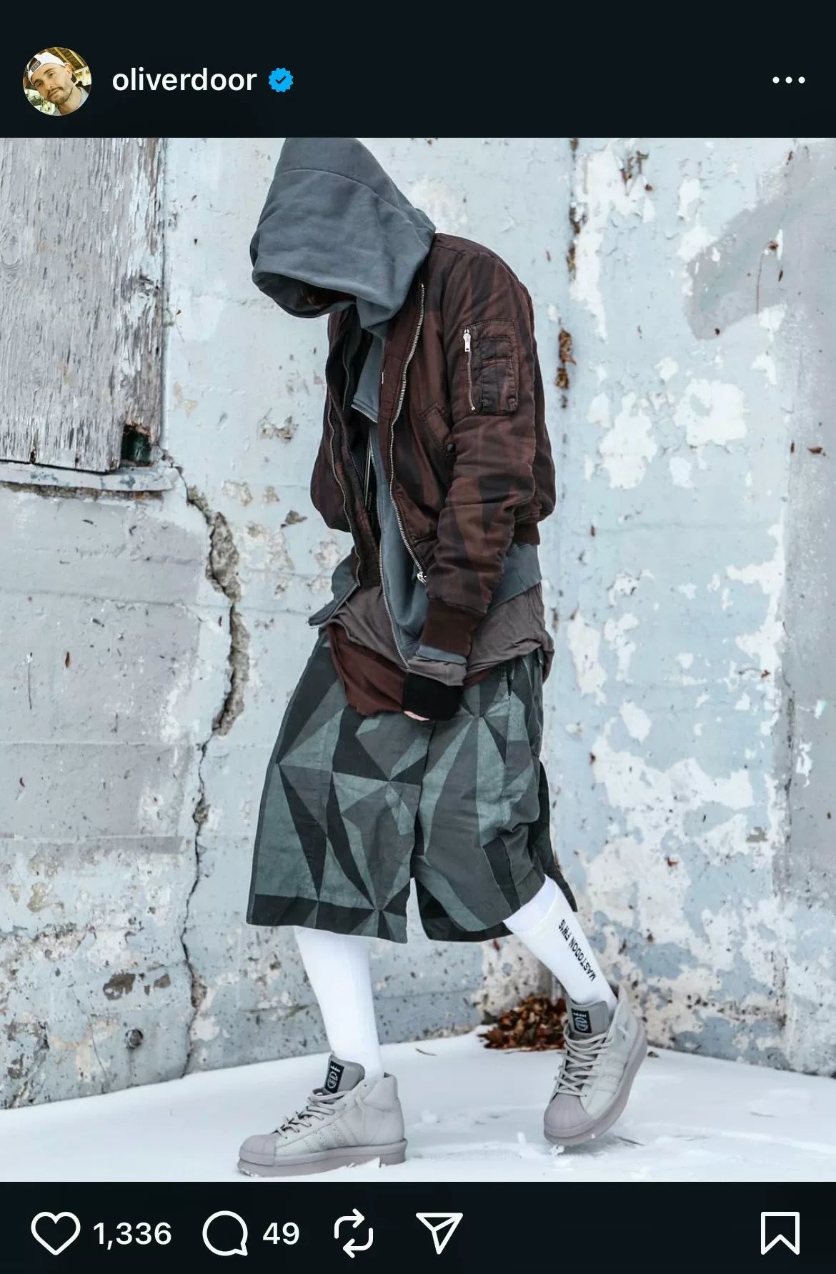 Rick Owens Pilot Cotton-Filled MA1 Bomber Jacket