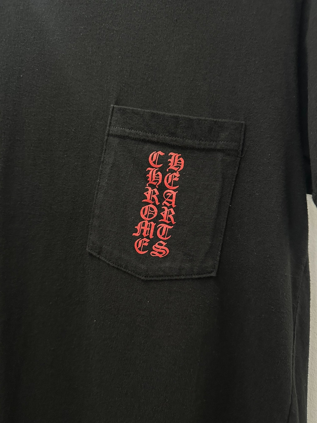Chrome Hearts Croco Heart Red Tombstone Short-Sleeve T-Shirt