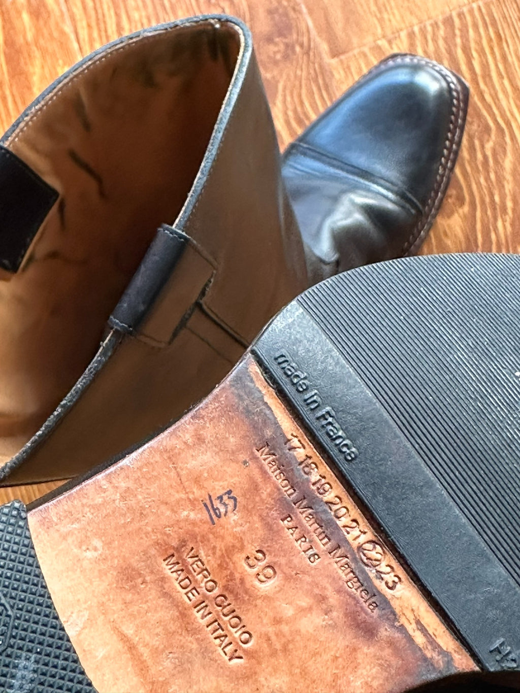 Maison Martin Margiela Hippie Hurricane Denim Boots