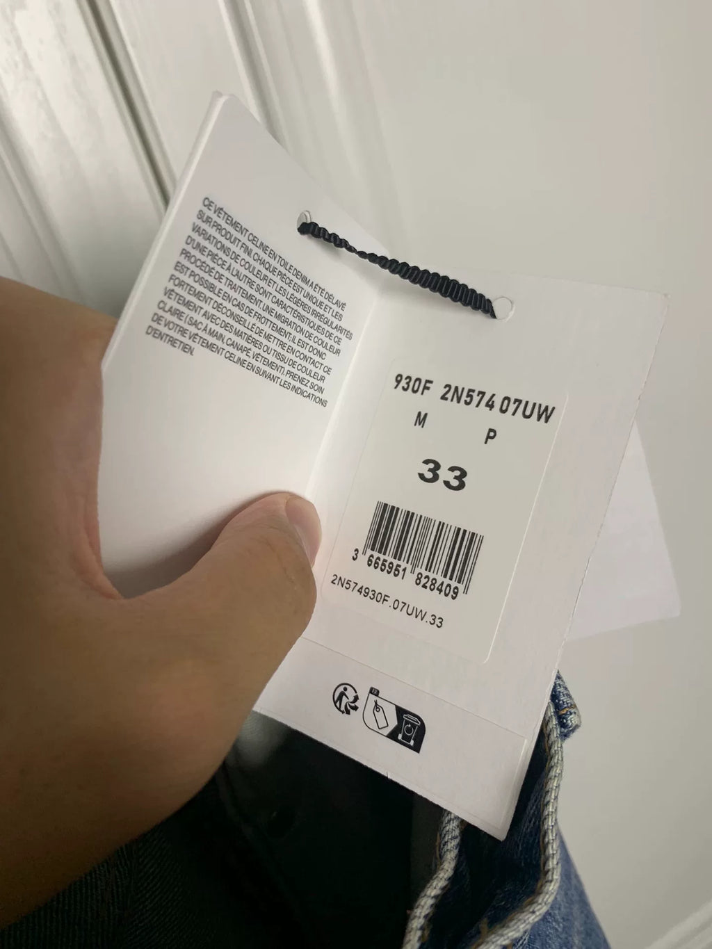 Celine 24FW Union Wash Kurt Beige Jeans