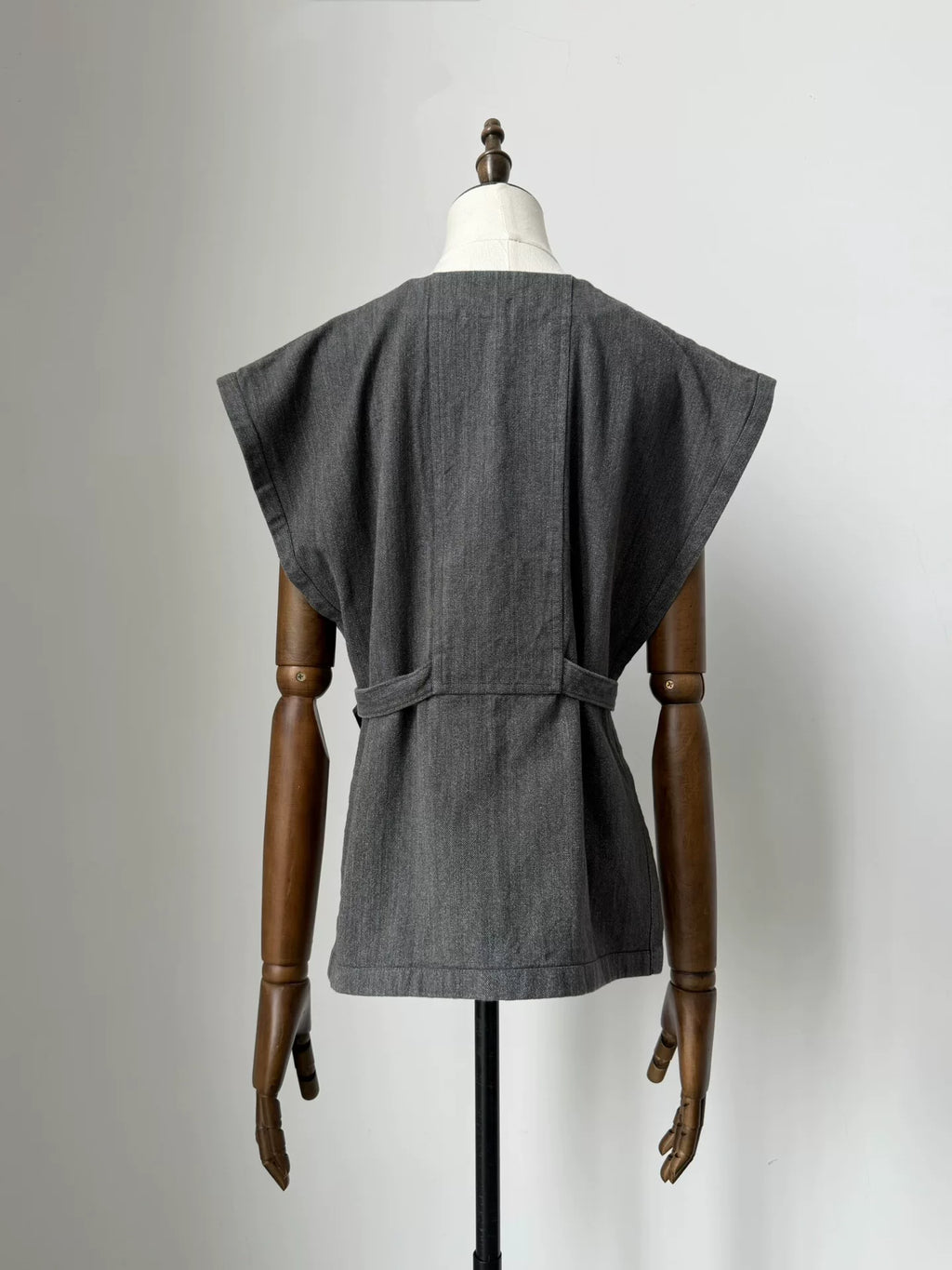 Issey Miyake 1970s Grey Deconstructed Pleated Vest