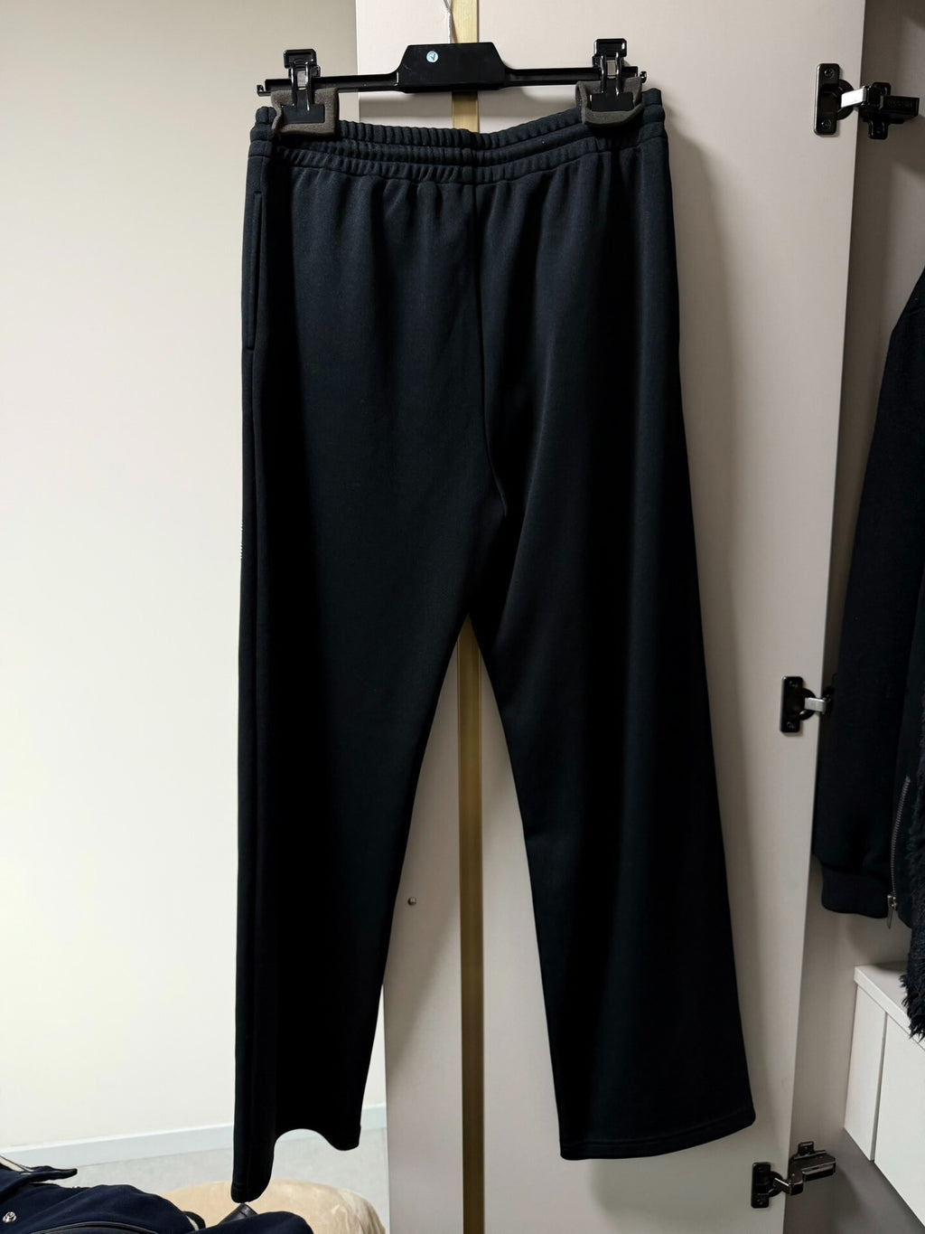 Celine FW22 Rivet Vertical Logo Wide Leg Pants by Hedi Slimane