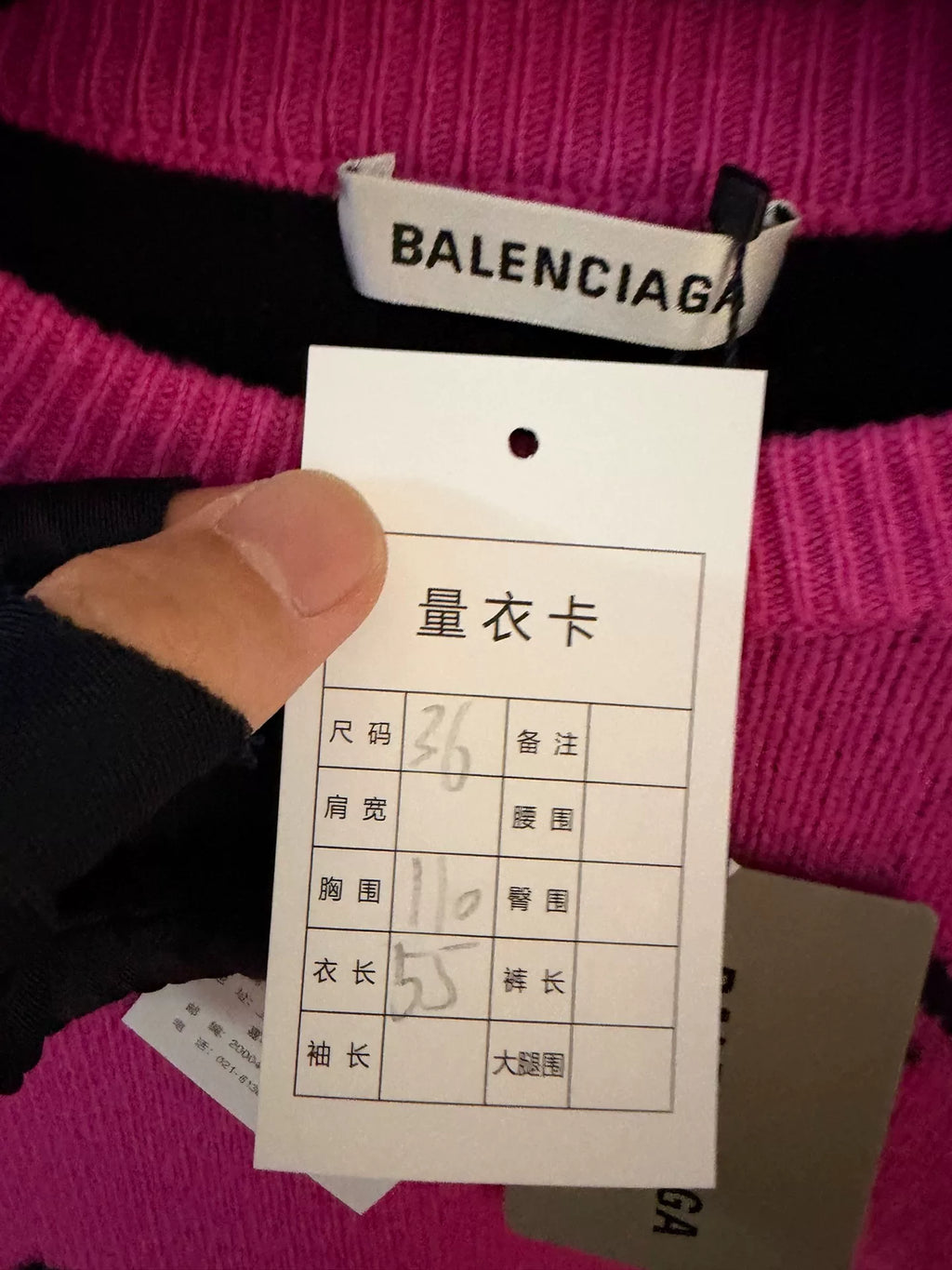Balenciaga Pink Logo-Print Cropped Knit Sweater