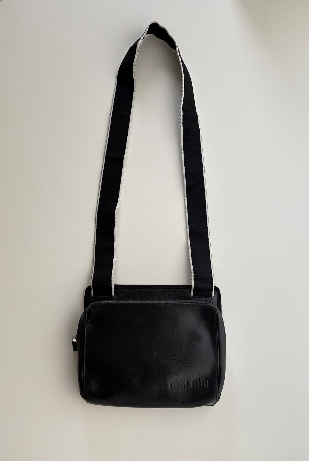 Miu Miu SS99 Black Leather Crossbody Bag