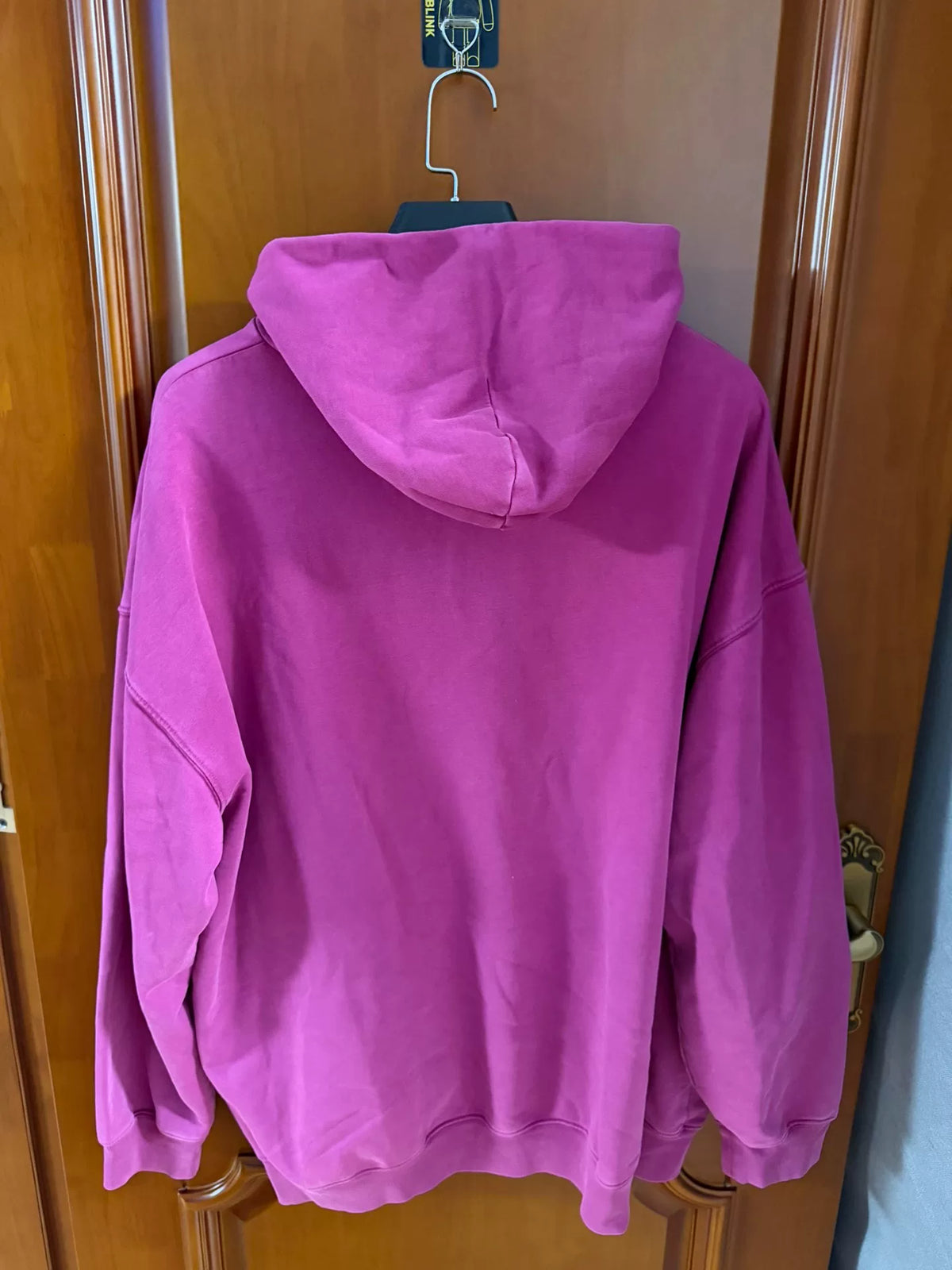 Balenciaga Bat Magenta Hooded Sweater