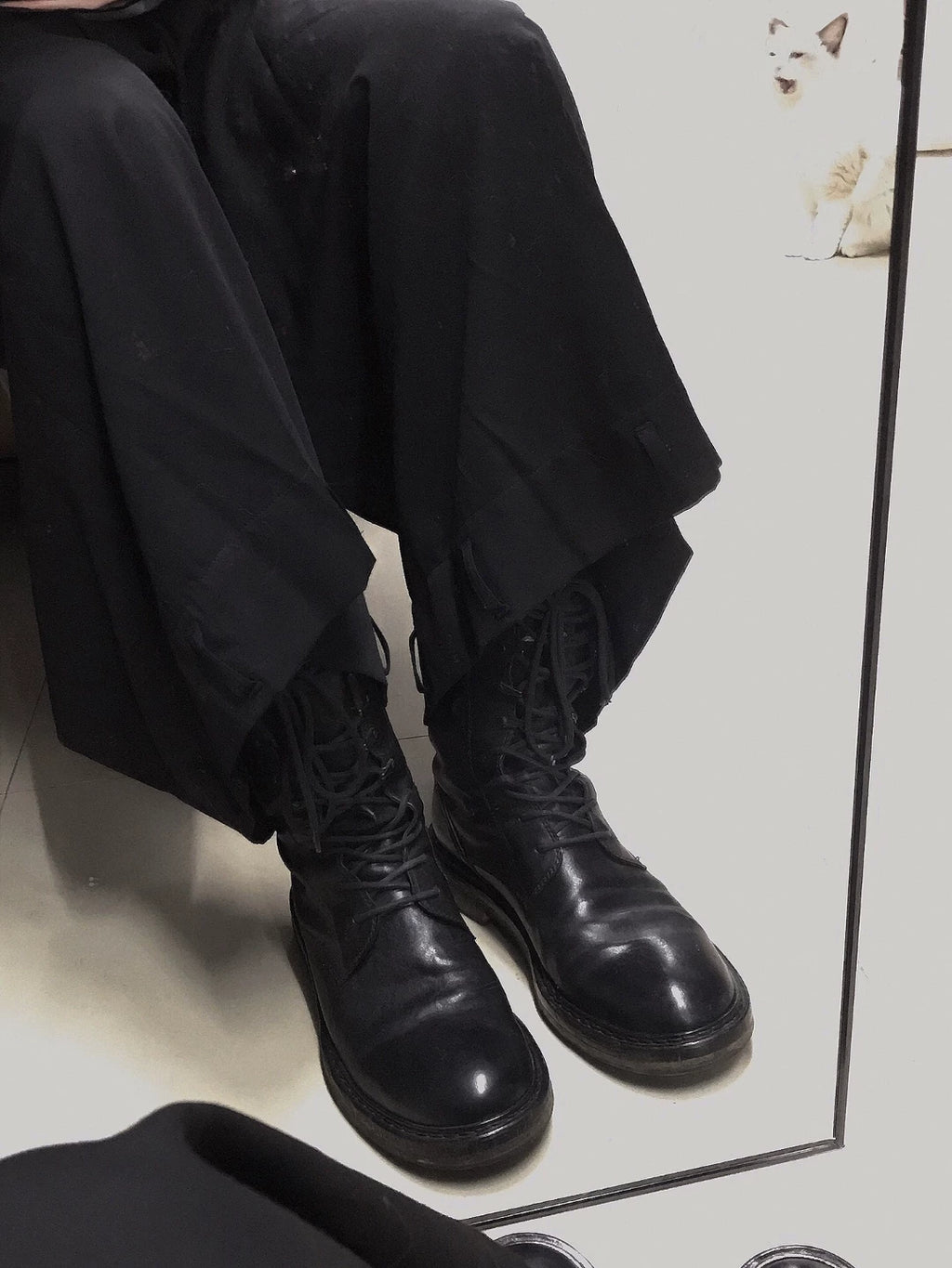 Ann Demeulemeester SS12 Strap Leather Boots