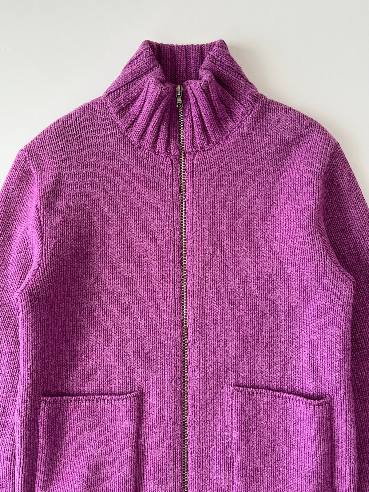 Miu Miu AW97 Turtleneck Zip-Up Knit Jacket