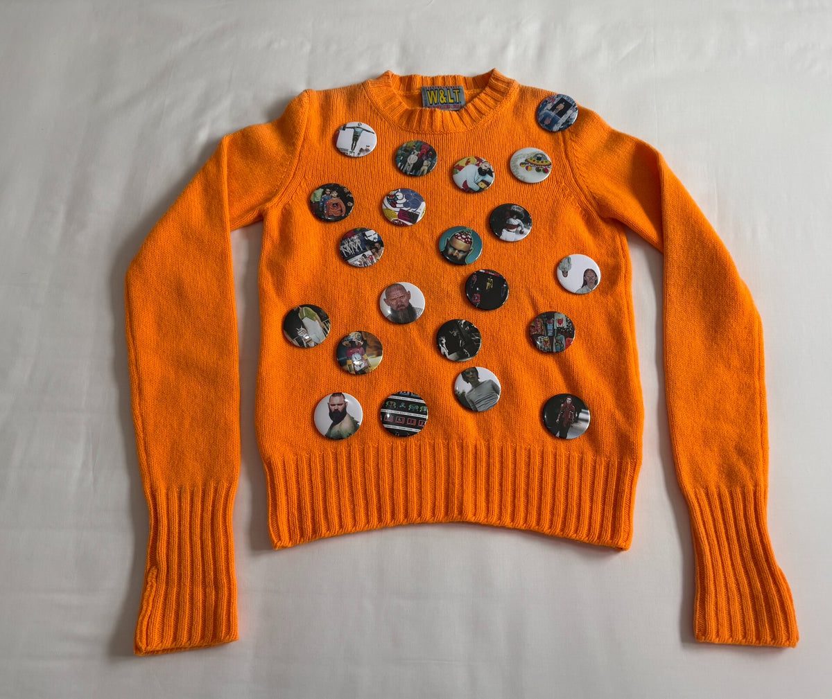 Walter van Beirendonck sweater W&LT pre‑owned vintage orange badge sweater