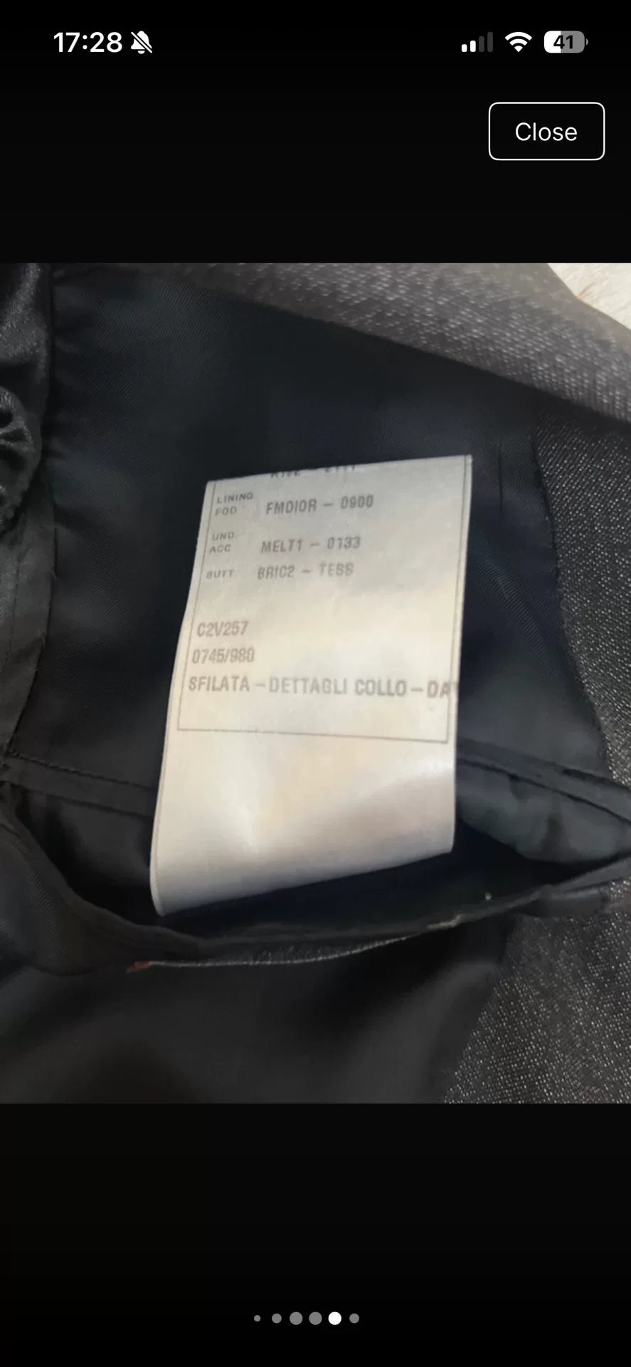 Dior Homme AW08 Metallic Single-Breasted Wool Blazer
