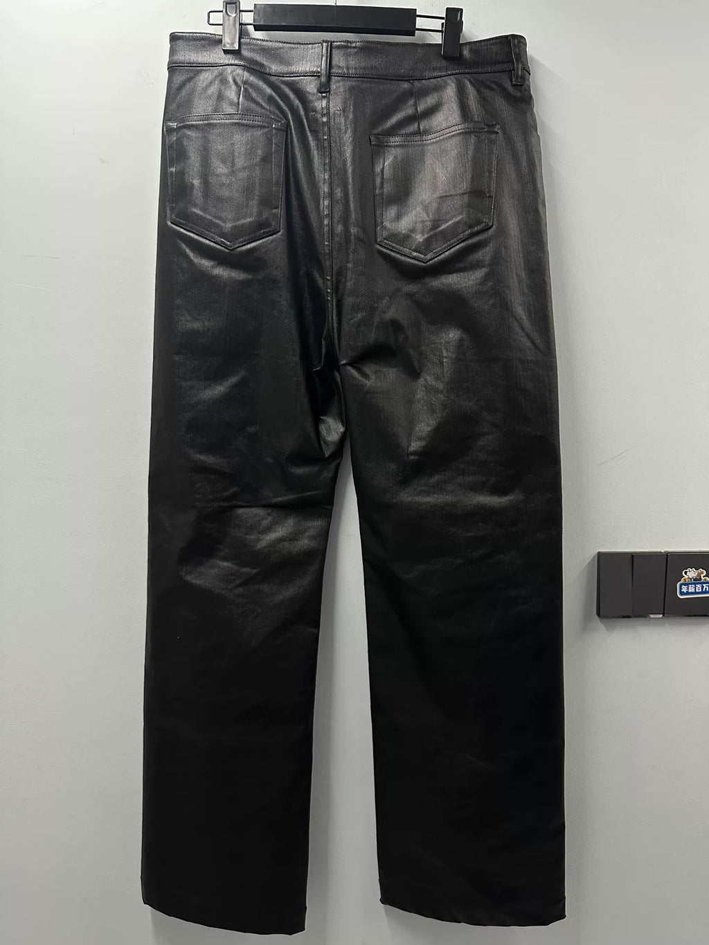 Rick Owens Geth Cut glossy waxed denim jeans
