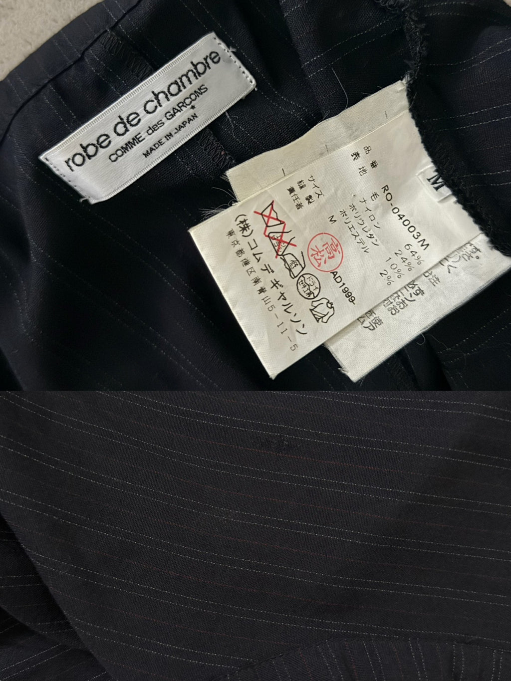 Comme Des Garcons Navy Wool Dress