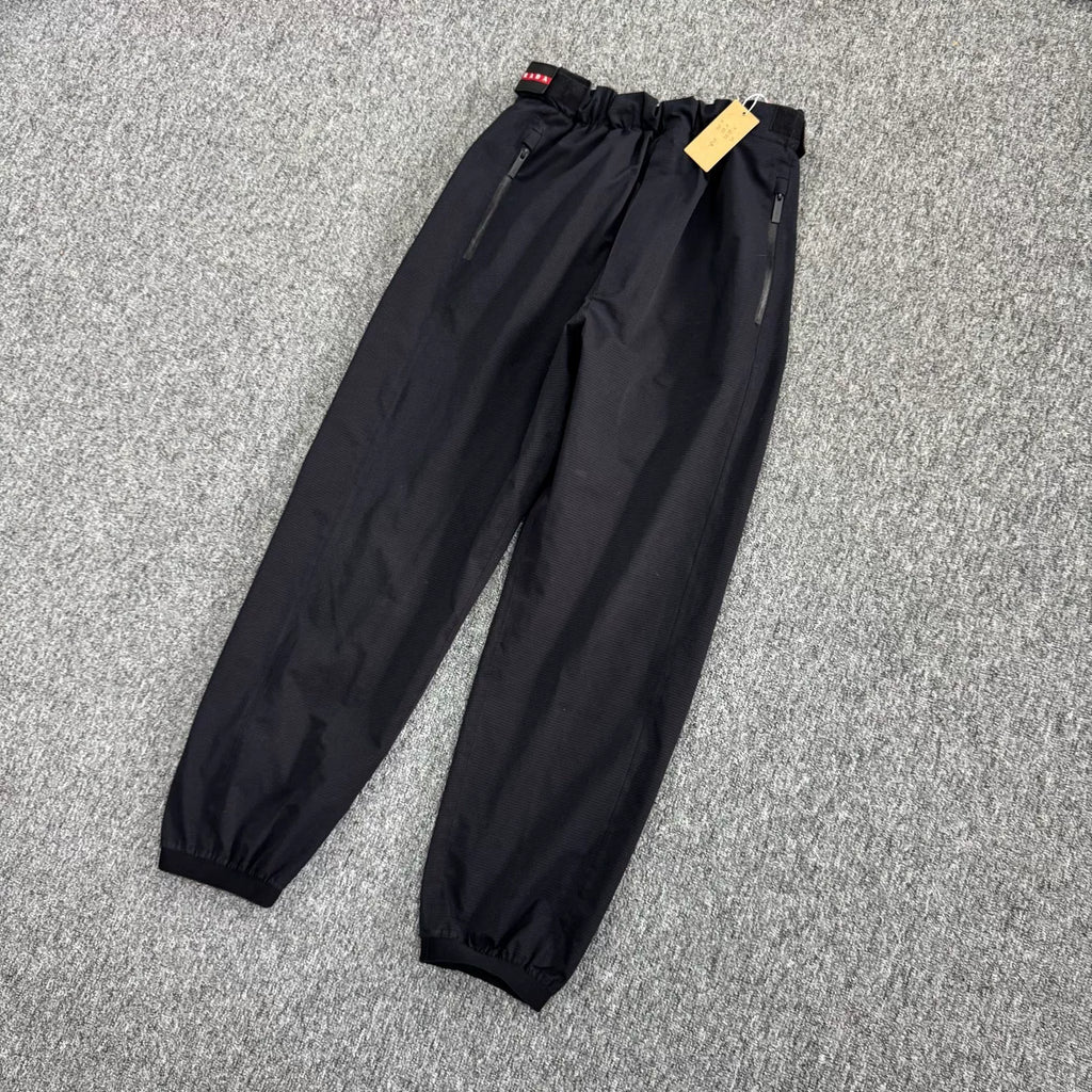 Prada Velcro Zip-Up Cuffed Pants