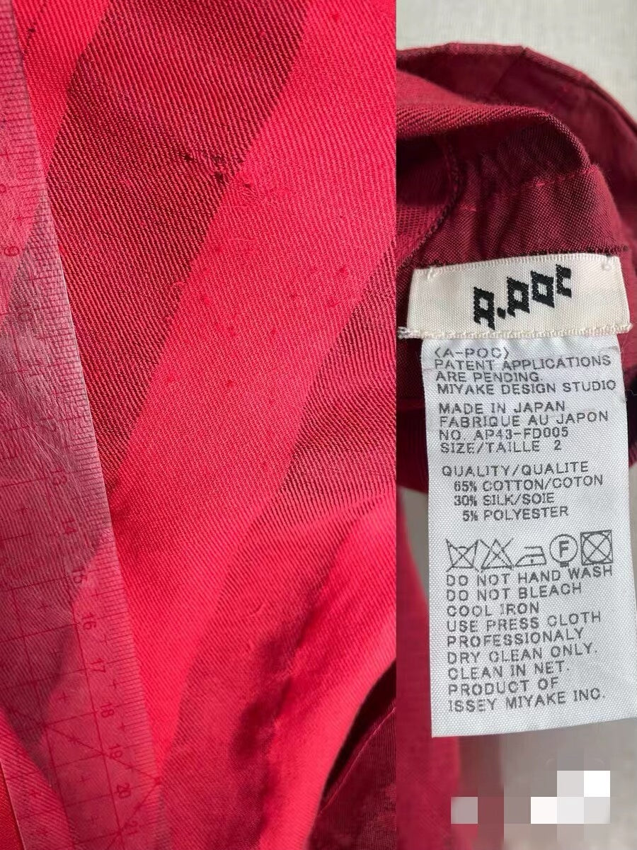 Issey Miyake Crimson Peeling Top