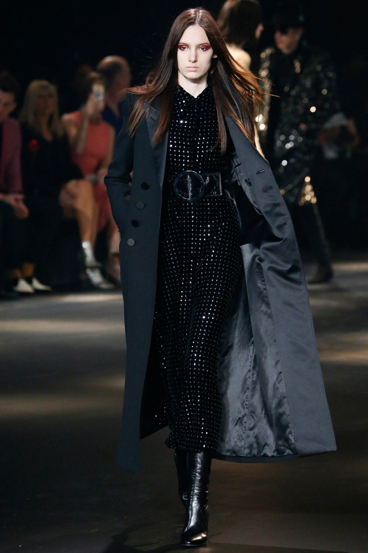 Saint Laurent 16fw Black Cashmere Coat