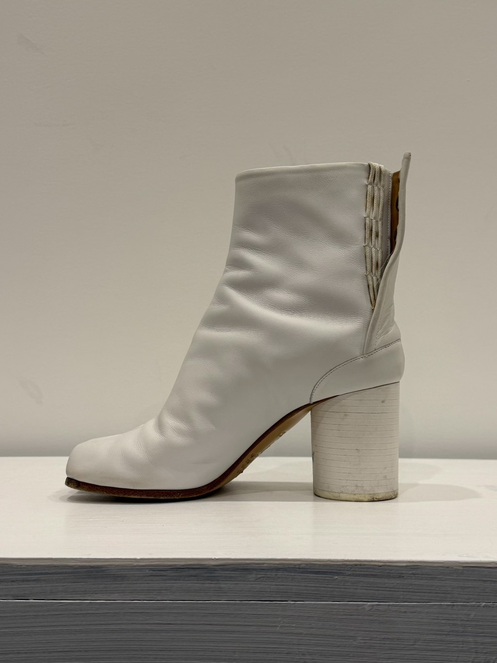 Maison Margiela Tabi High Heel Leather Boots