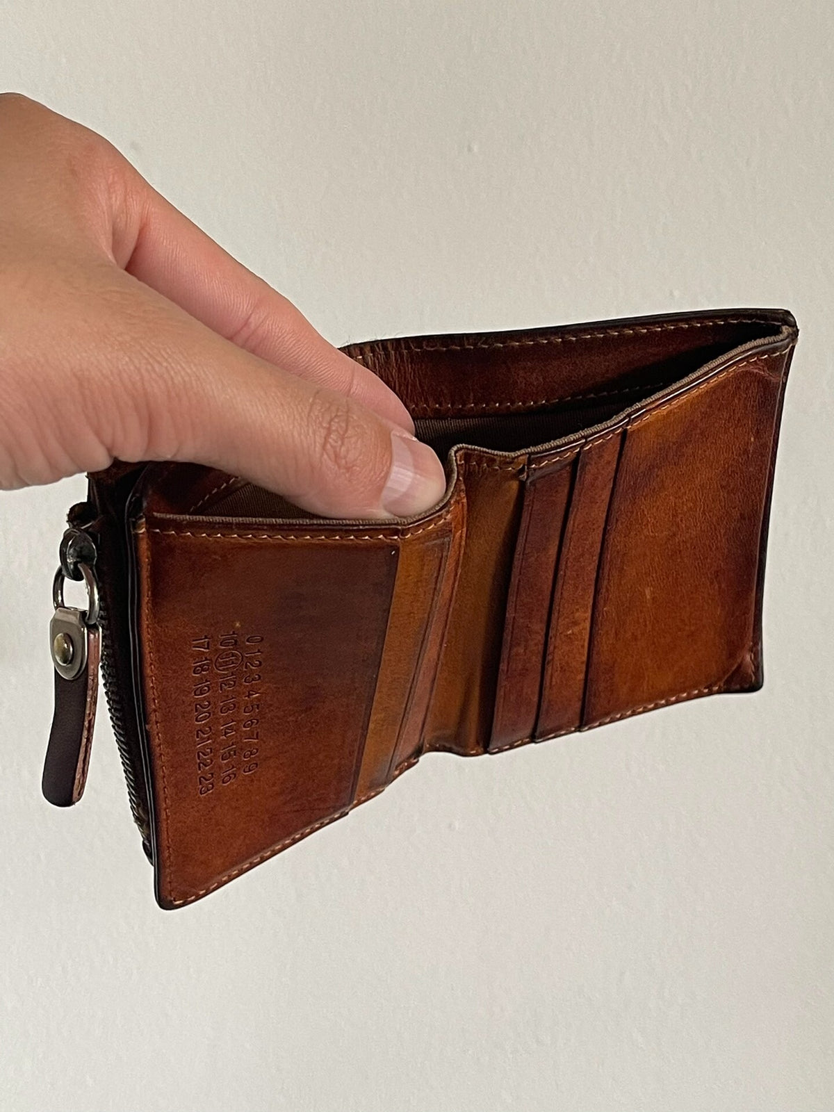Maison Martin Margiela Tri-Fold Leather Wallet