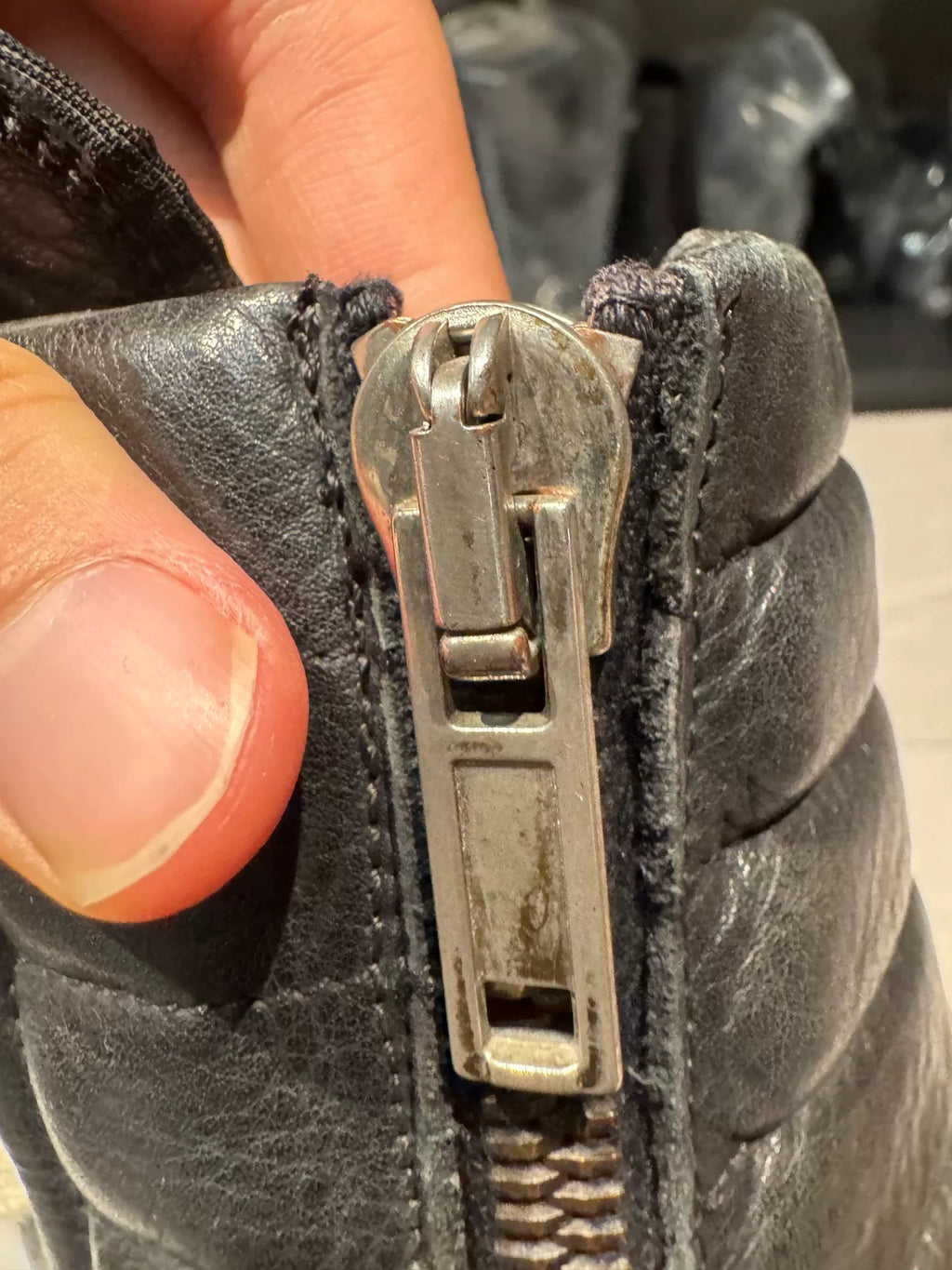 Rick Owens Cargo Basket Leather Boots