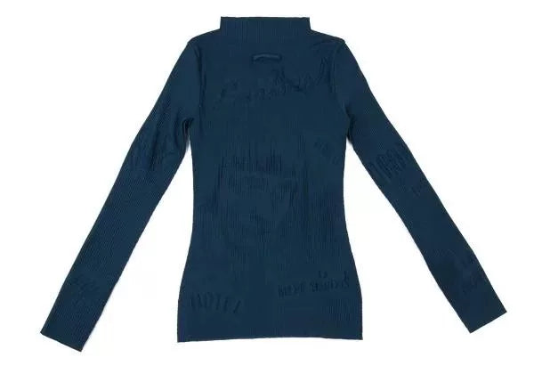Jean Paul Gaultier Vintage Blue Cut-Out Floral Top