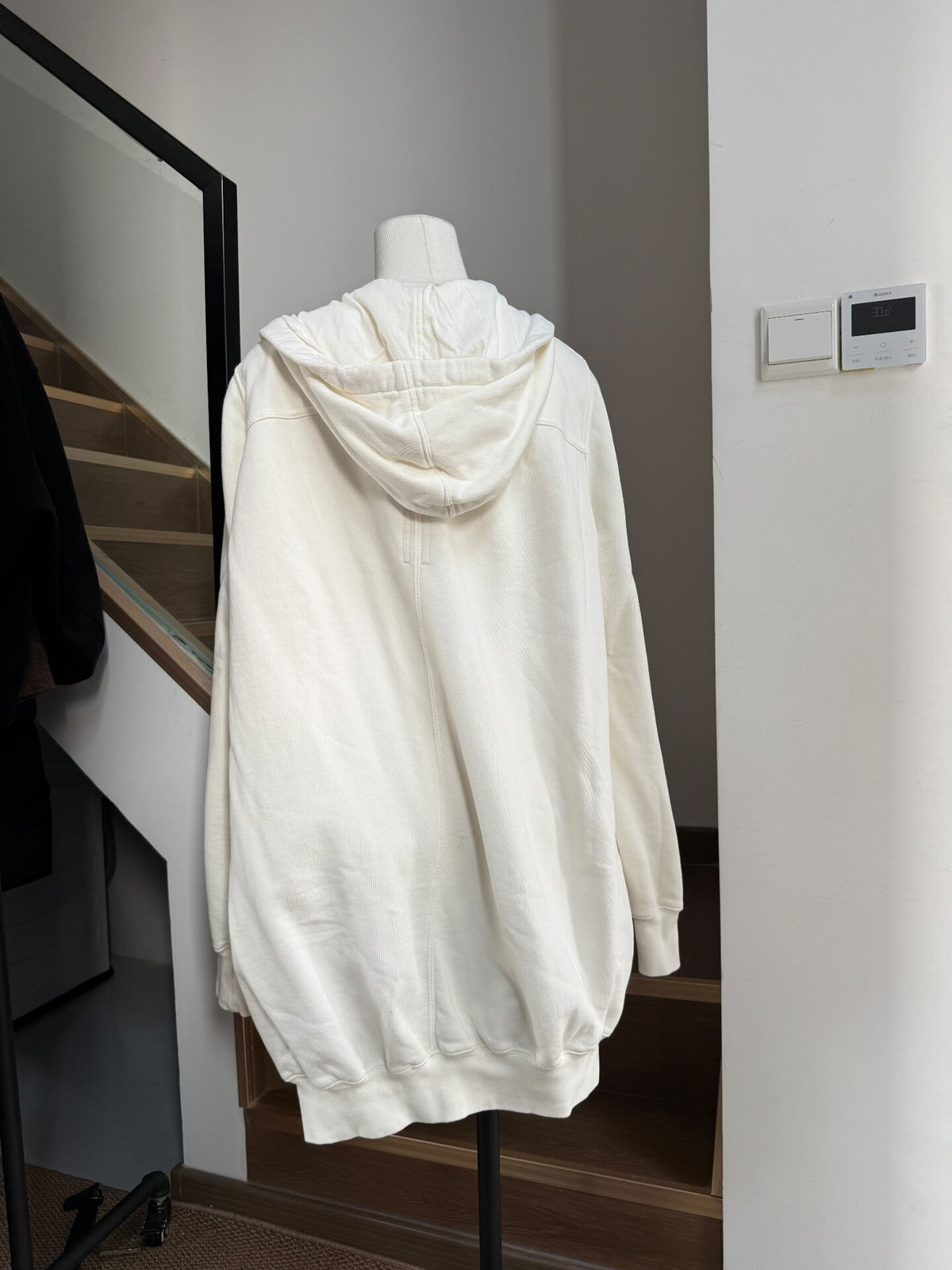 Rick Owens Off-White Hooded Jacket