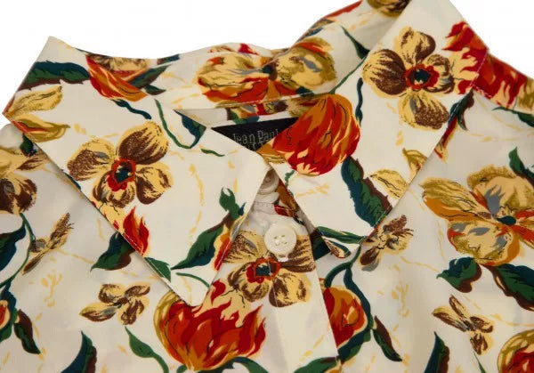 Jean Paul Gaultier Vintage Yellow Floral Mesh Dress