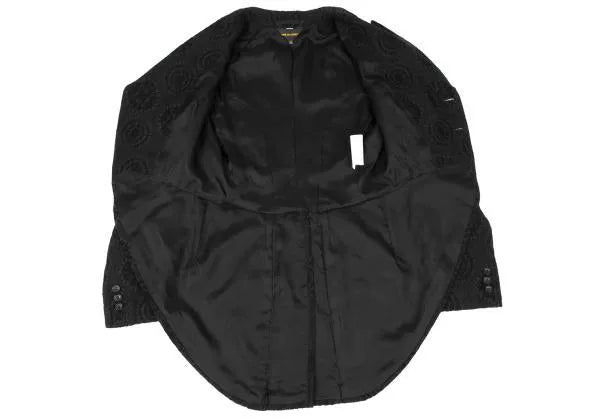 COMME des GARCONS Vintage Black Jacquard Tuxedo Jacket