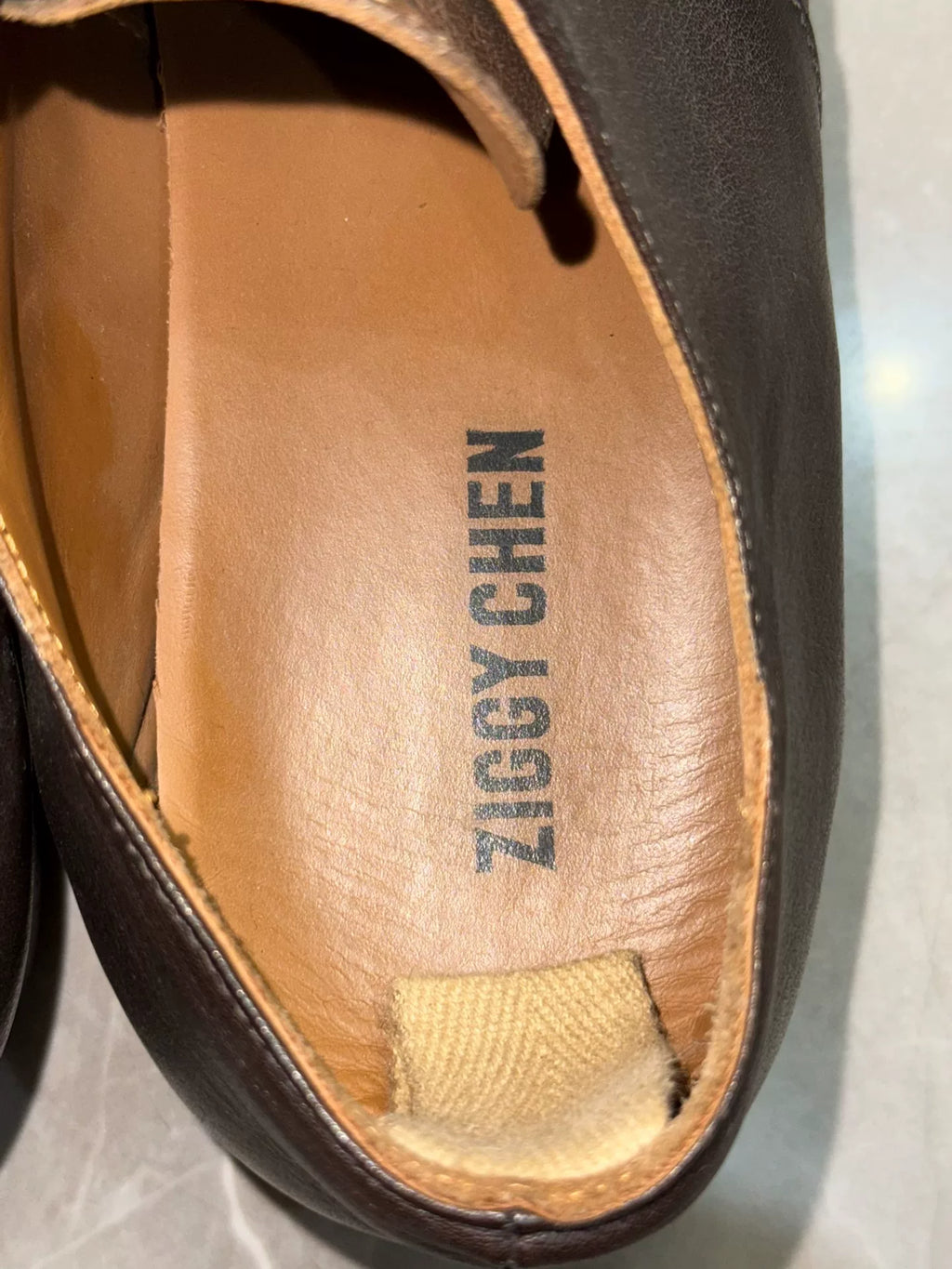Ziggy Chen Two-Tone Leather Derby Shoes