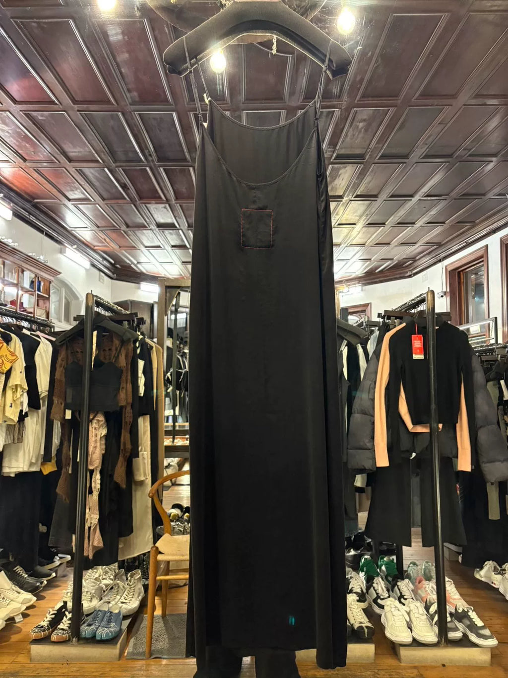 Uma Wang SS23 Black Anaya Silk Dress