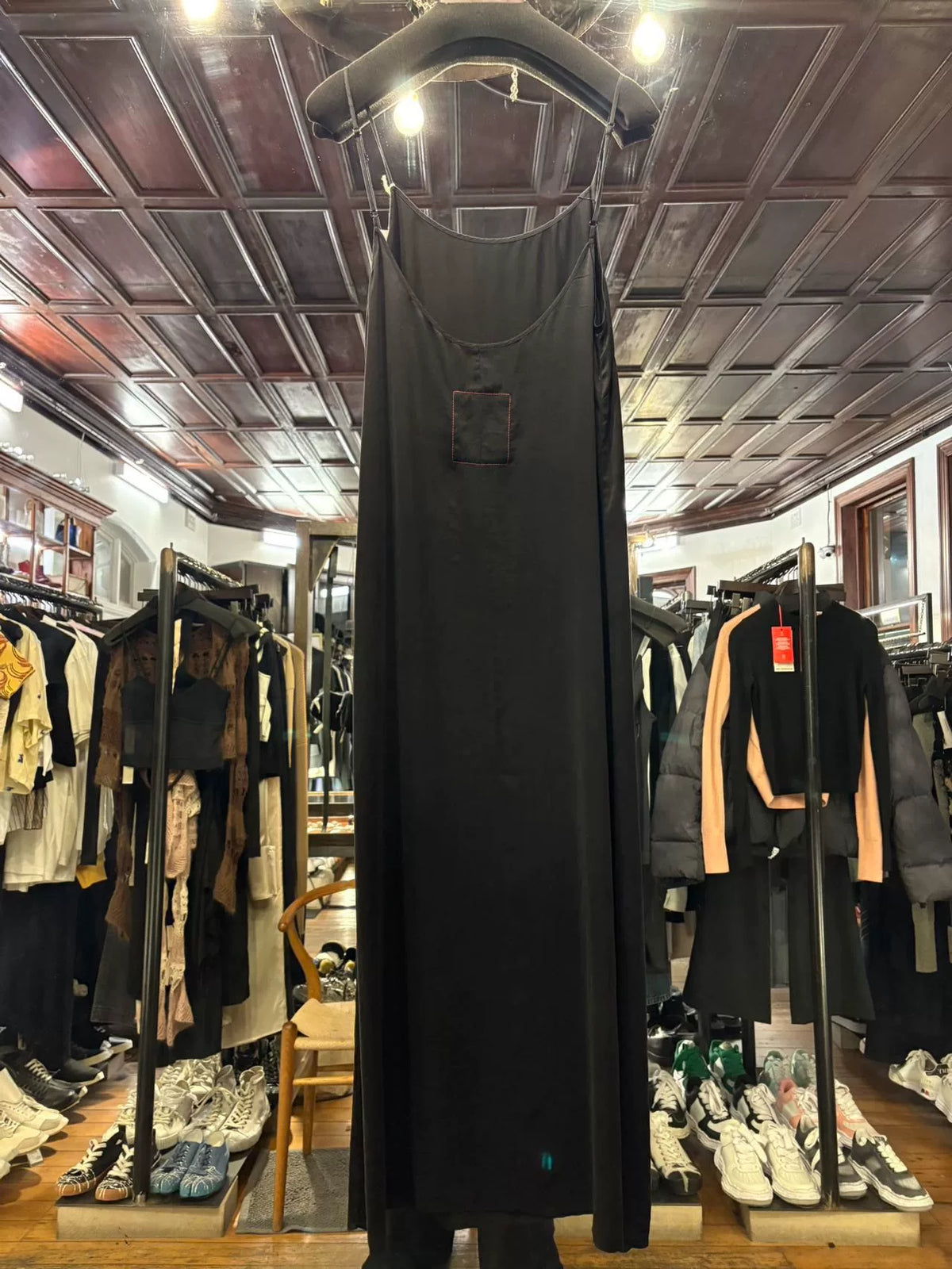 Uma Wang SS23 Black Anaya Silk Dress