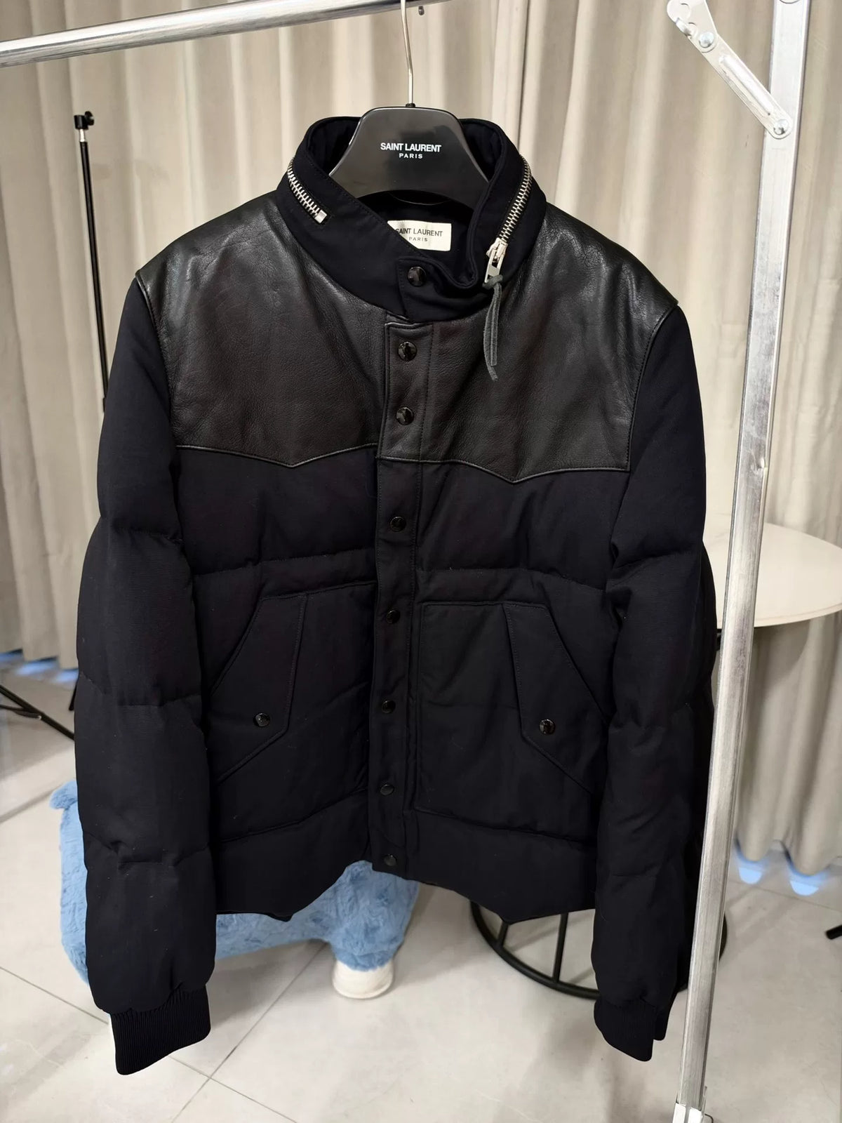 Saint Laurent FW13 Lambskin Yoke Puffer Jacket by Hedi Slimane