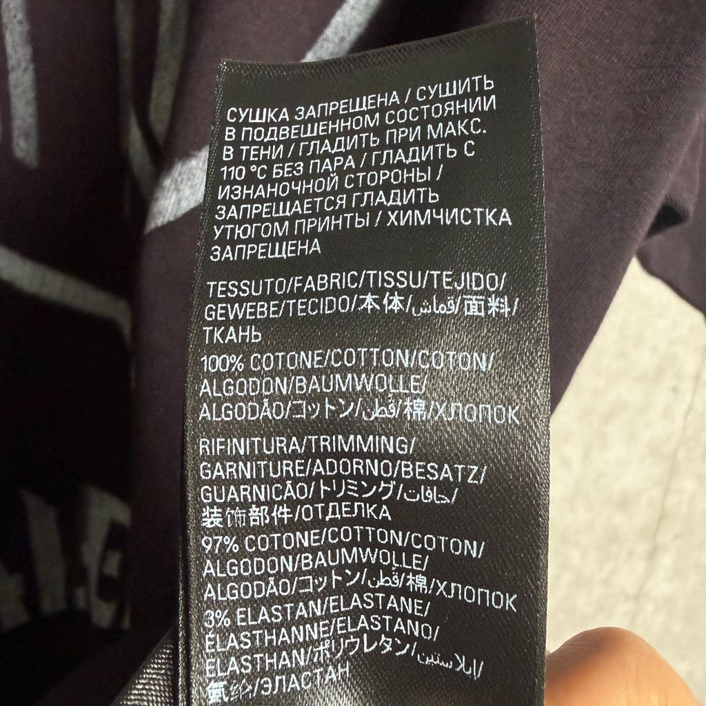 Balenciaga Distressed Print T-Shirt
