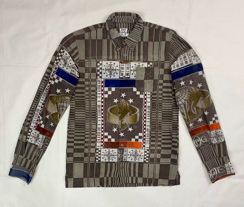 1995 Spring/Summer Jean Paul Gaultier TV Signal Test Cyber Mesh Shirt