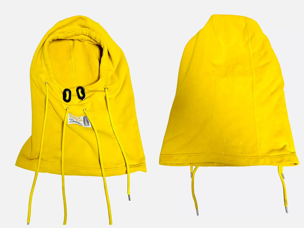 Takahiromiyashitathesoloist. Balaclava Yellow Cotton Balaclava