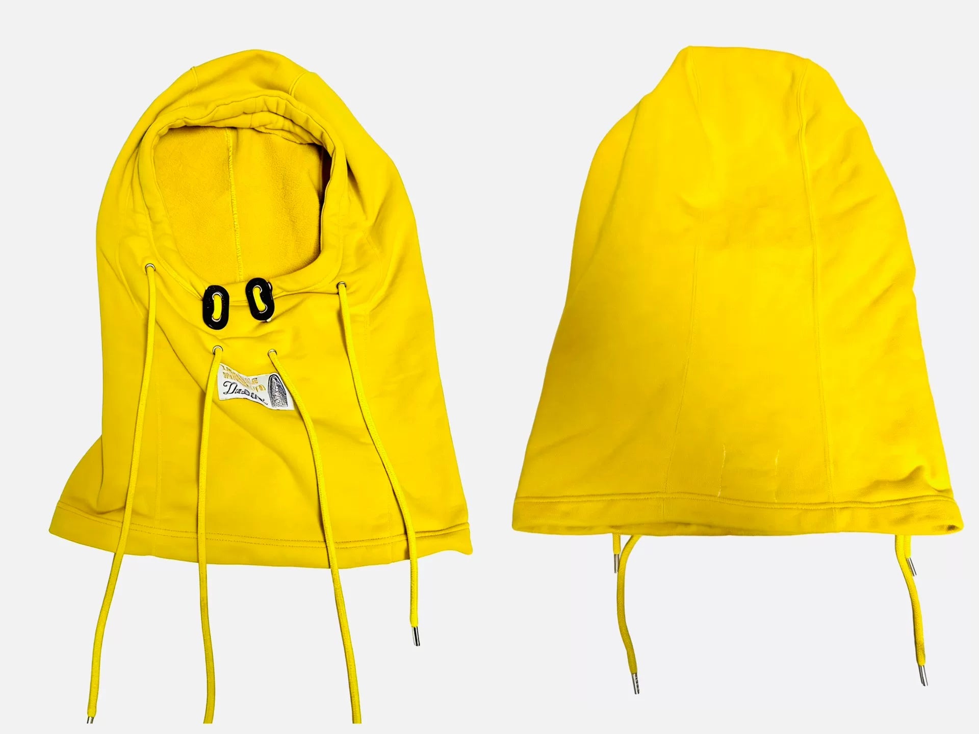 Takahiromiyashitathesoloist. Balaclava Yellow Cotton Balaclava