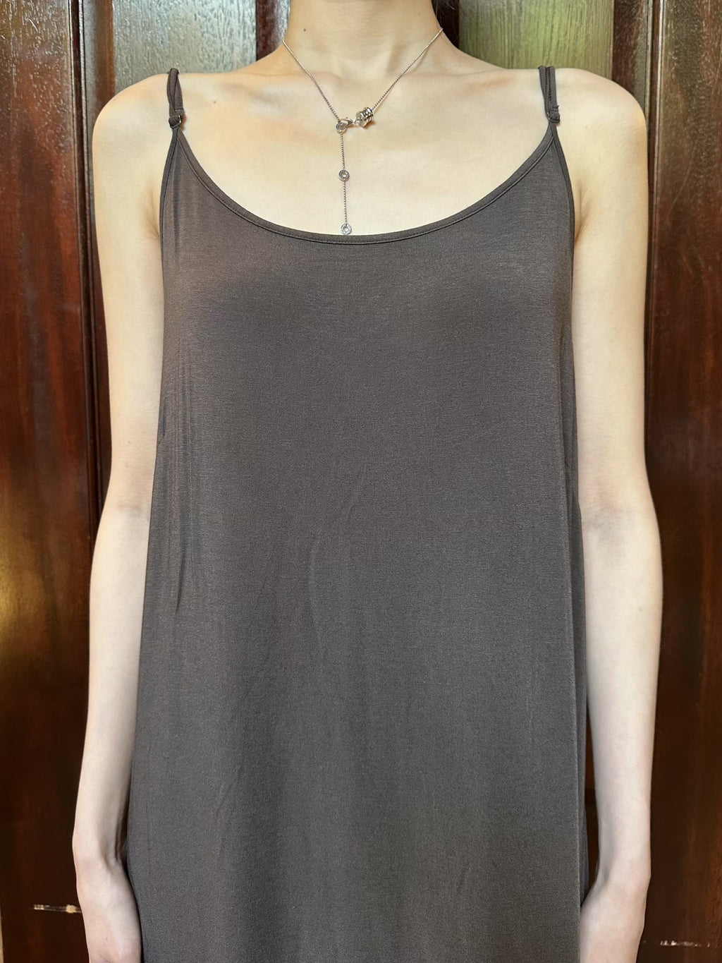 Uma Wang FW25 Main Olive/Brown Daya Dress