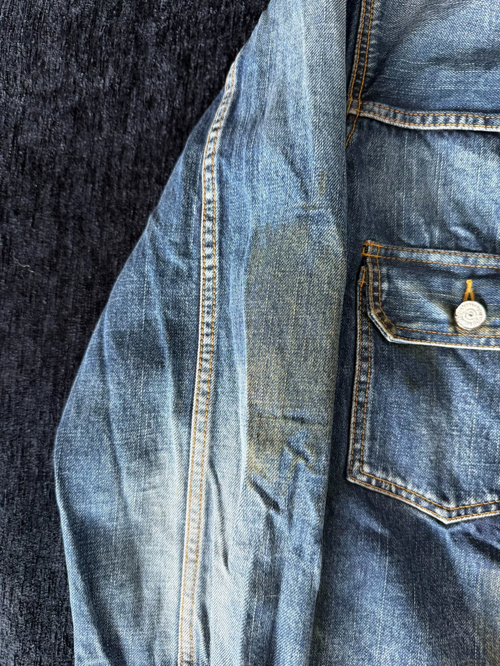 visvim AW19 1000dry Dry3 Heavy Oil Wash 101 Denim Jacket